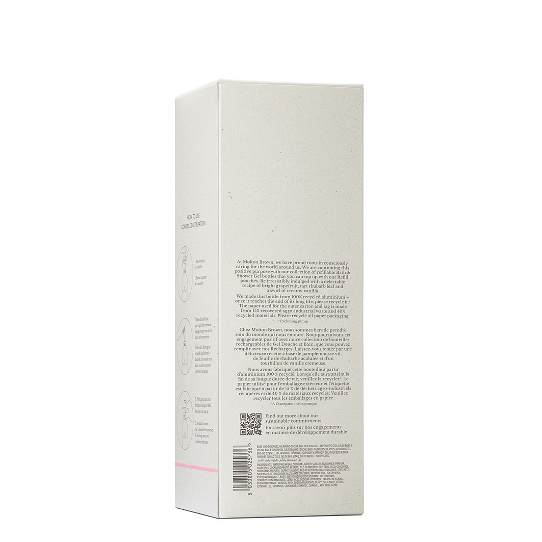 Гель для душа infinite bottle delicious rhubarb & rose Molton Brown, infinite bottle — фото 3