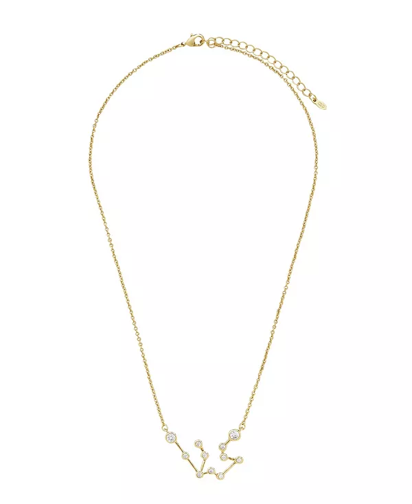 

Женское ожерелье «Когда звезды выстроились в ряд» из 14-каратного золота Sterling Forever, aquarius