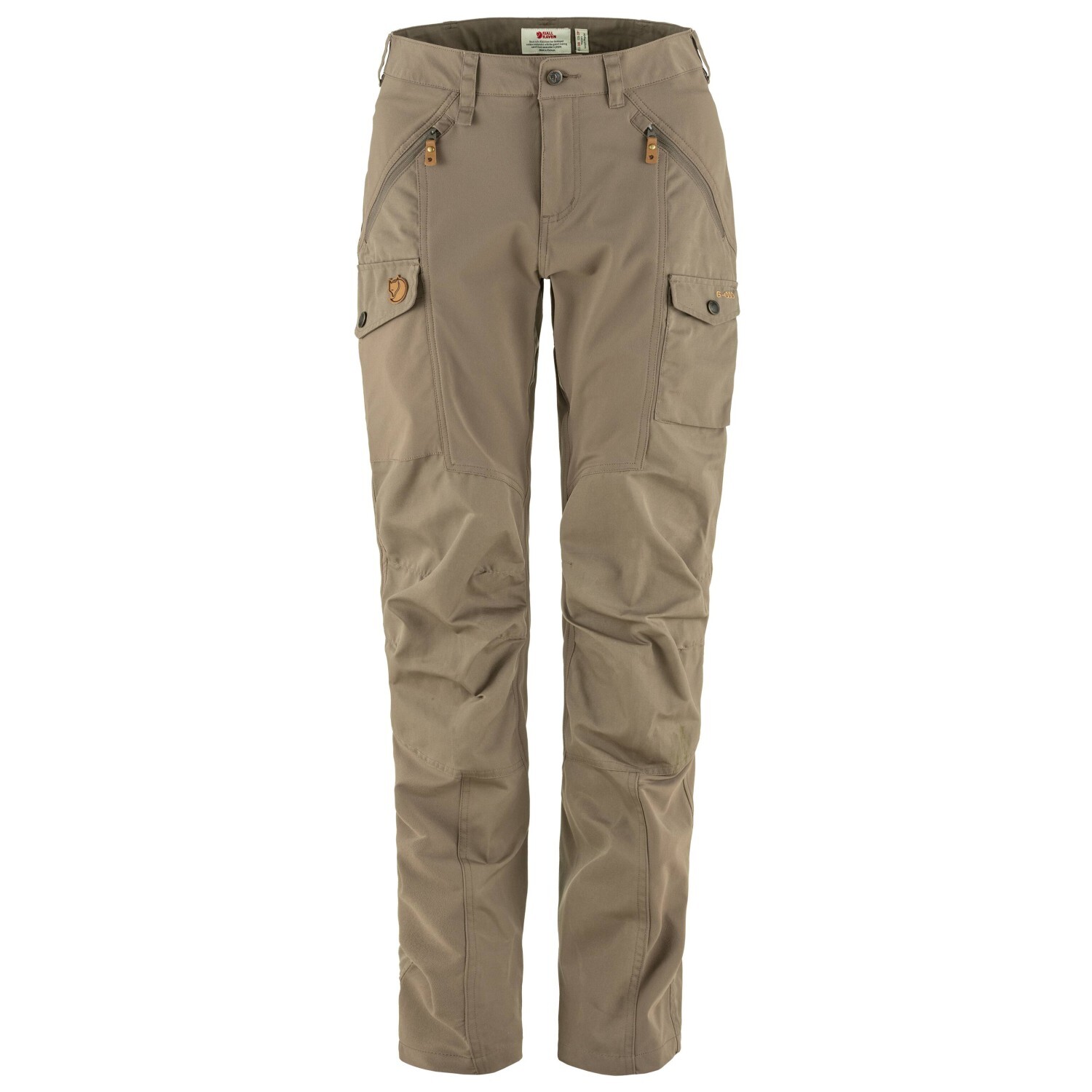 

Трекинговые брюки Fjällräven Women's Nikka Trousers Curved, цвет Suede Brown
