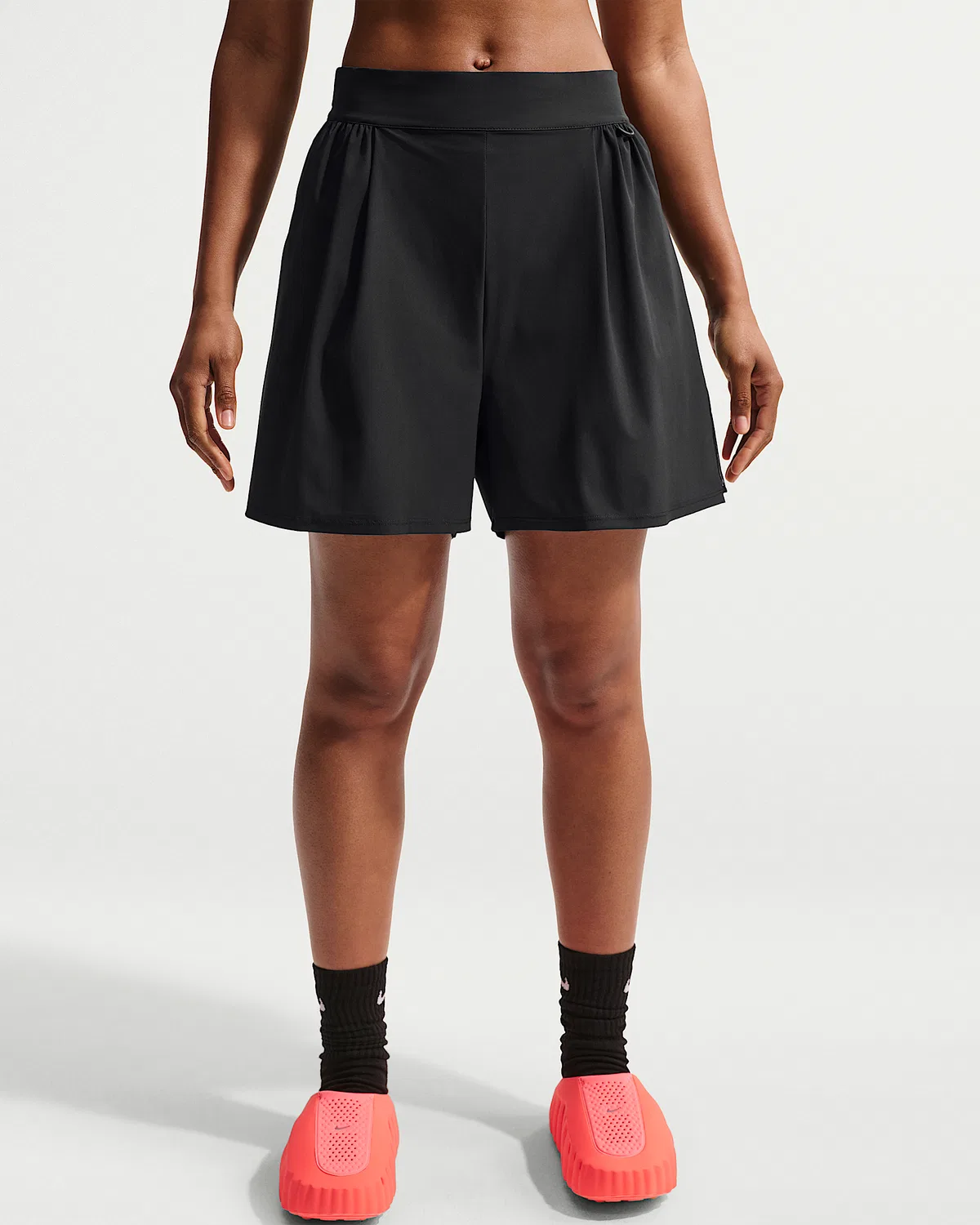 Женские шорты Dri-FIT с высокой посадкой Nike 24.7 PerfectStretch, Black/Black/Dark Smoke Grey — фото 2