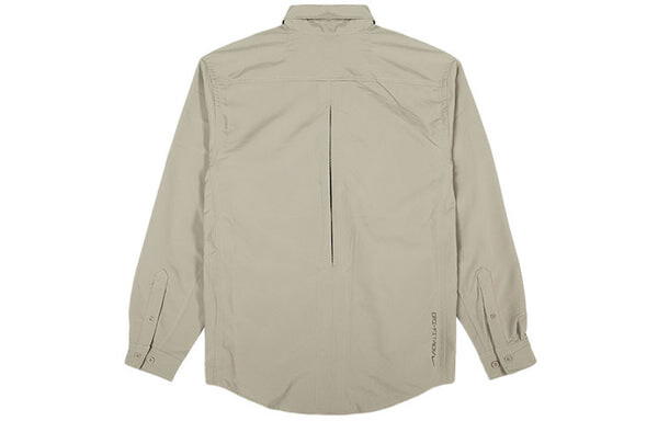 Куртка men's acg dri-fit adv uv devastation trail sports functional waterproof pocket long sleeves autumn khaki jacket Nike, хаки — фото 2