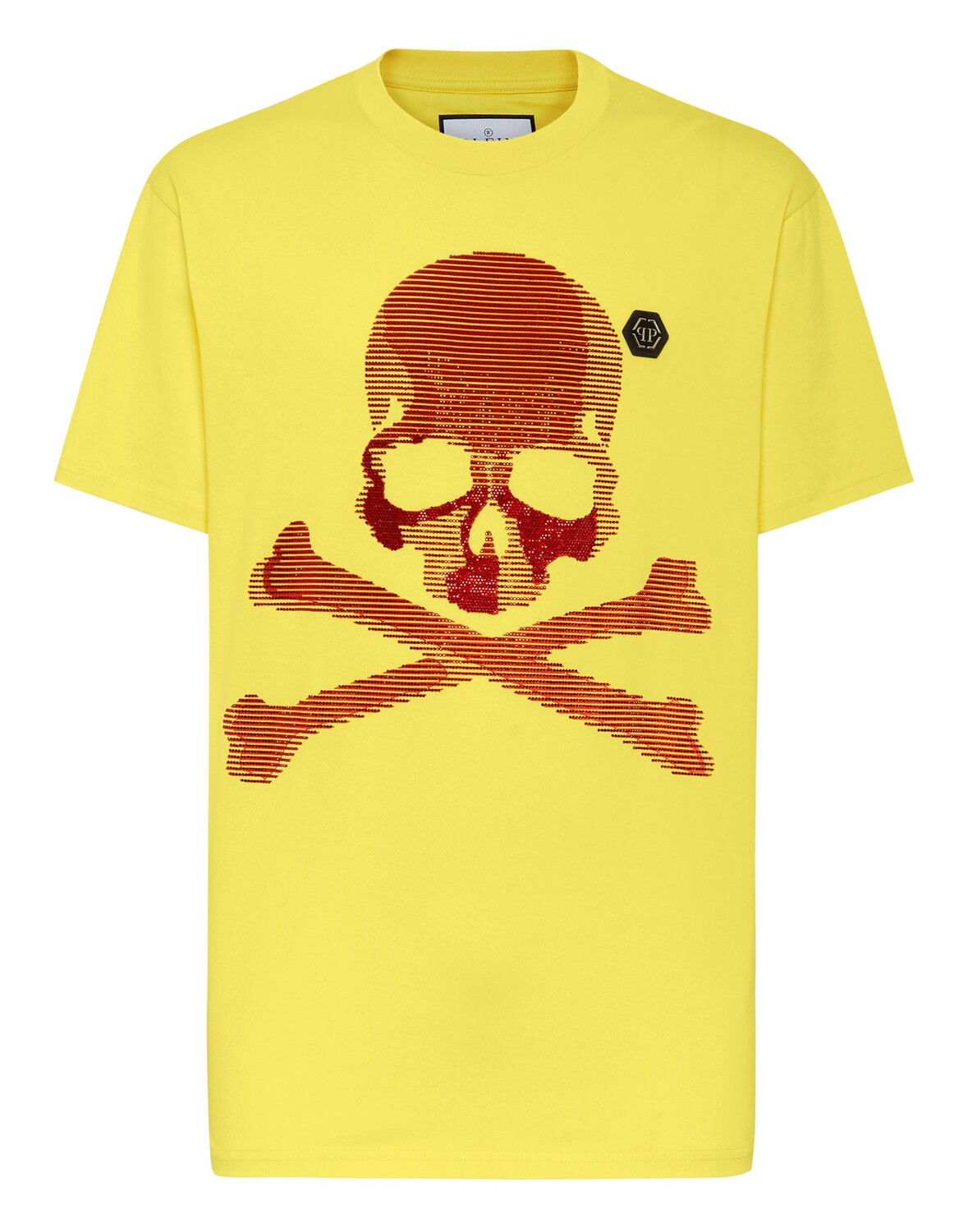 

Футболка с круглым вырезом SS Skull&Bones Philipp Plein, желтый