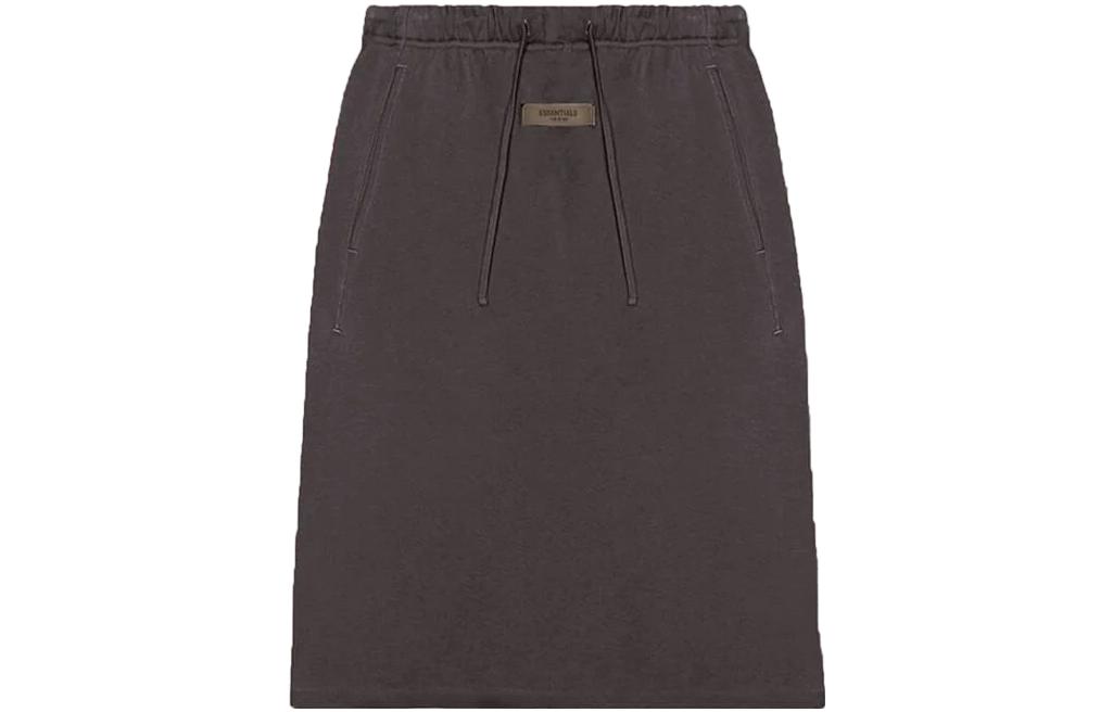 

SS23 Повседневные длинные юбки Women's Fear Of God Essentials, светло-черный