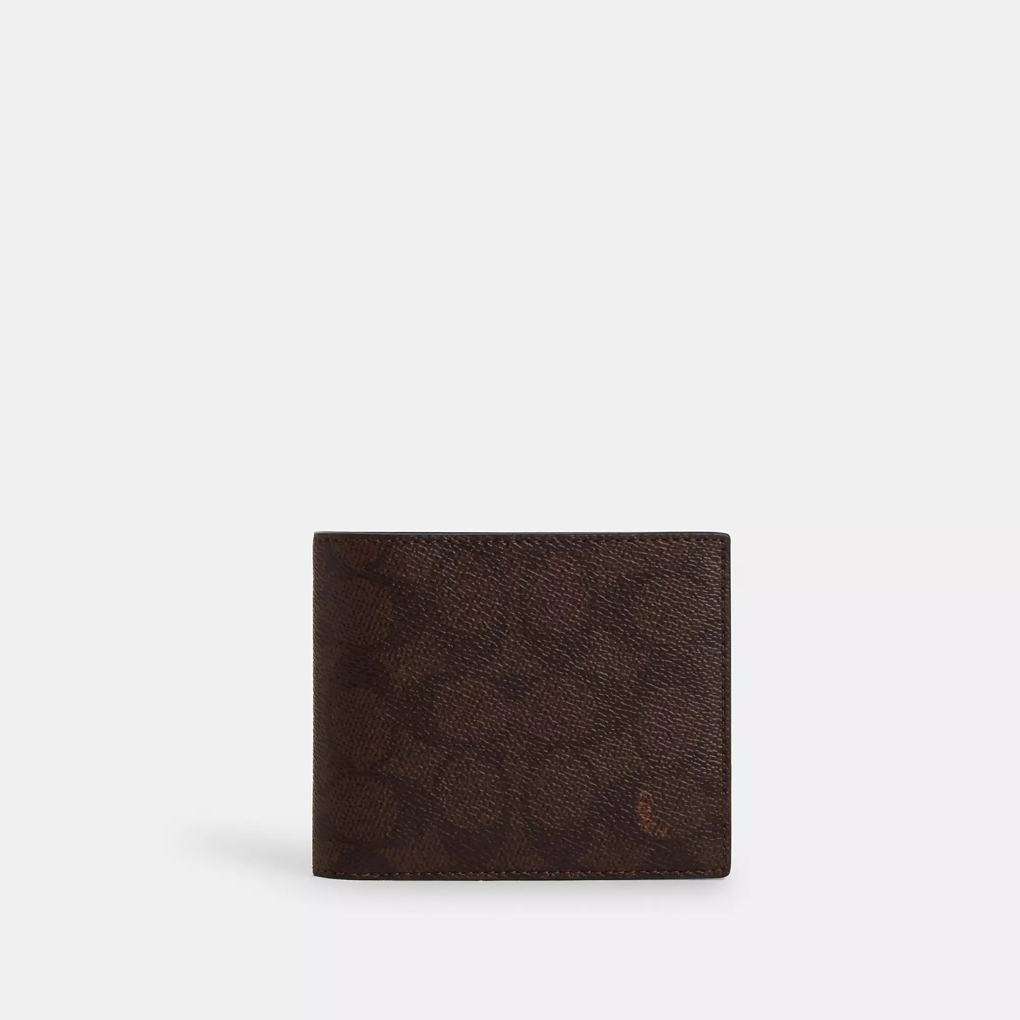 

Кошелек Coach Outlet 3 в 1 из фирменной ткани, цвет mahogany multi