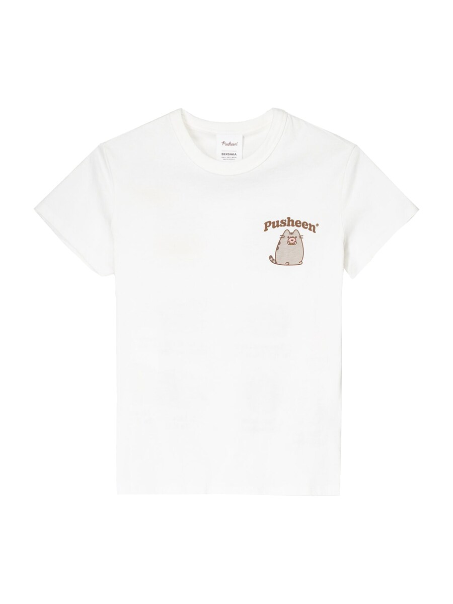 

Рубашка Bershka PUSHEEN, белый