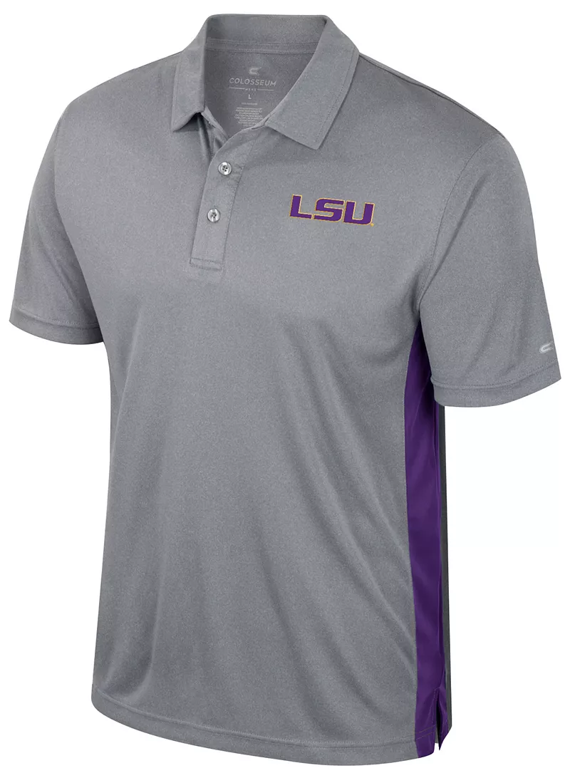 

Мужская футболка-поло Colosseum LSU Tigers Heather Grey