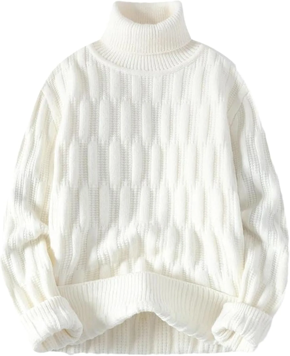 

Мужской свитер-водолазка осень-зима вязаный пуловер OWEIEYEU