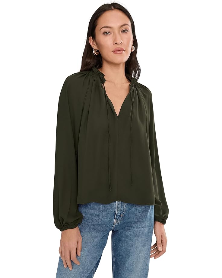 

Женская блузка Madewell Nayla, Midnight Olive