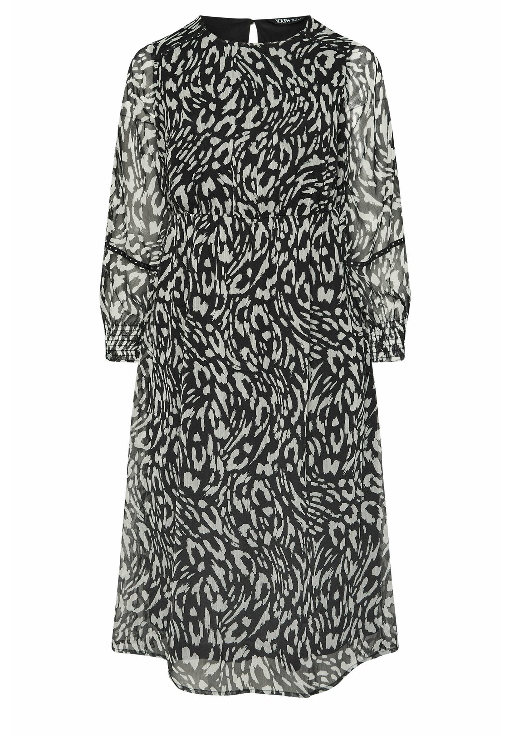 

Повседневное платье LEOPARD PRINT Yours Clothing, черный