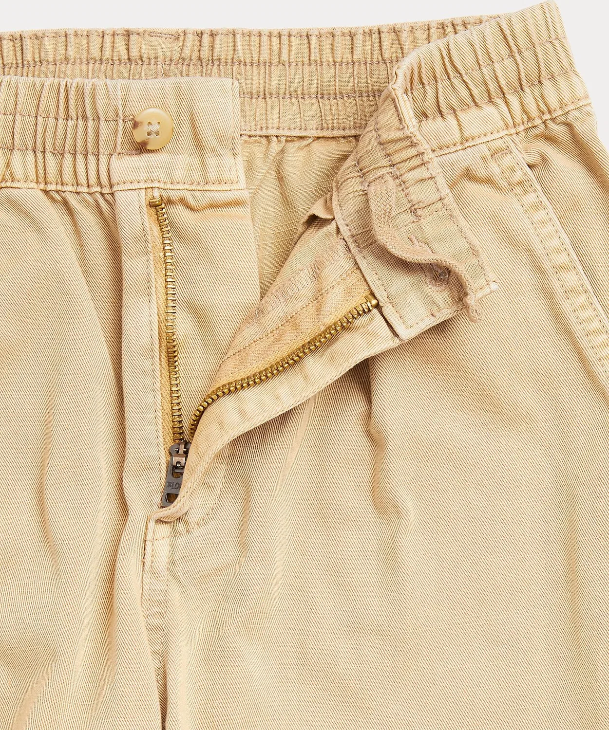 Штаны хлопковые чинос с утяжкой Ralph Lauren, коричневые — фото 3