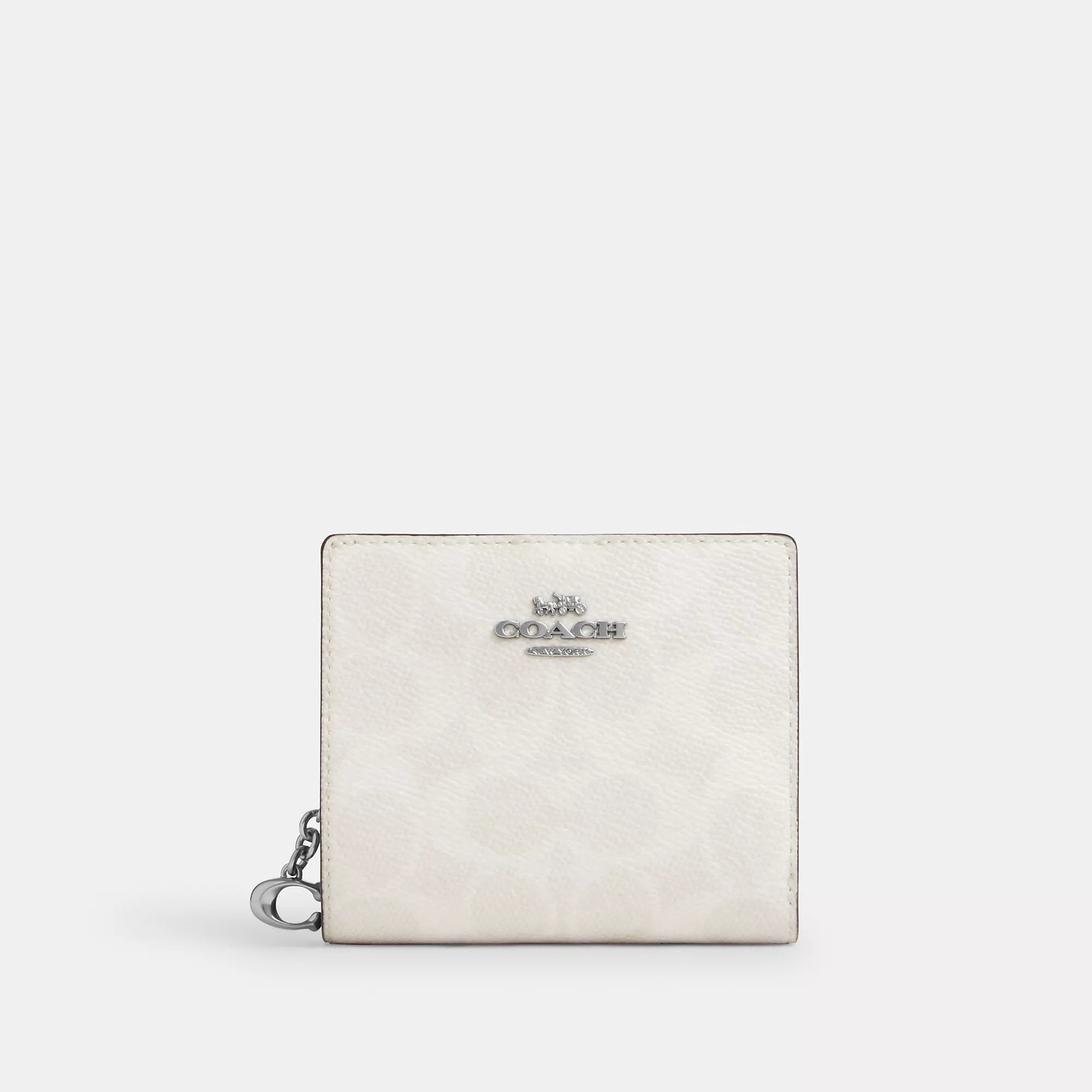 

Кошелек Coach Outlet Snap Wallet из фирменной ткани, цвет white/chalk