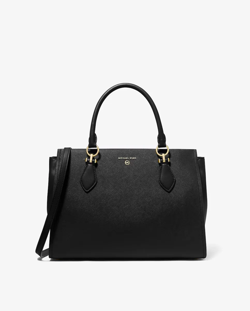 

Кожаная сумка через плечо Marilyn, трансформируемая в плечо Michael Michael Kors, черный