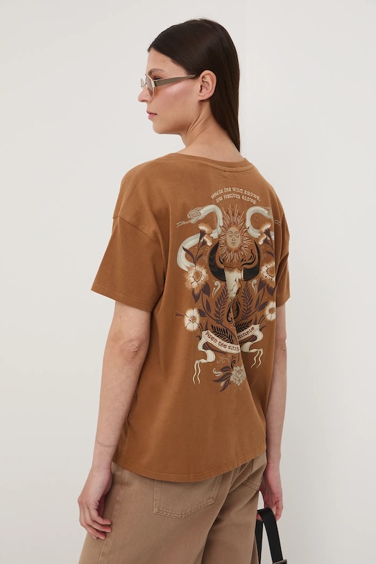 

Хлопковая футболка Medicine, коричневый