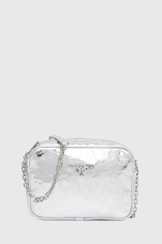 

Кожаная сумочка Patrizia Pepe, серебряный