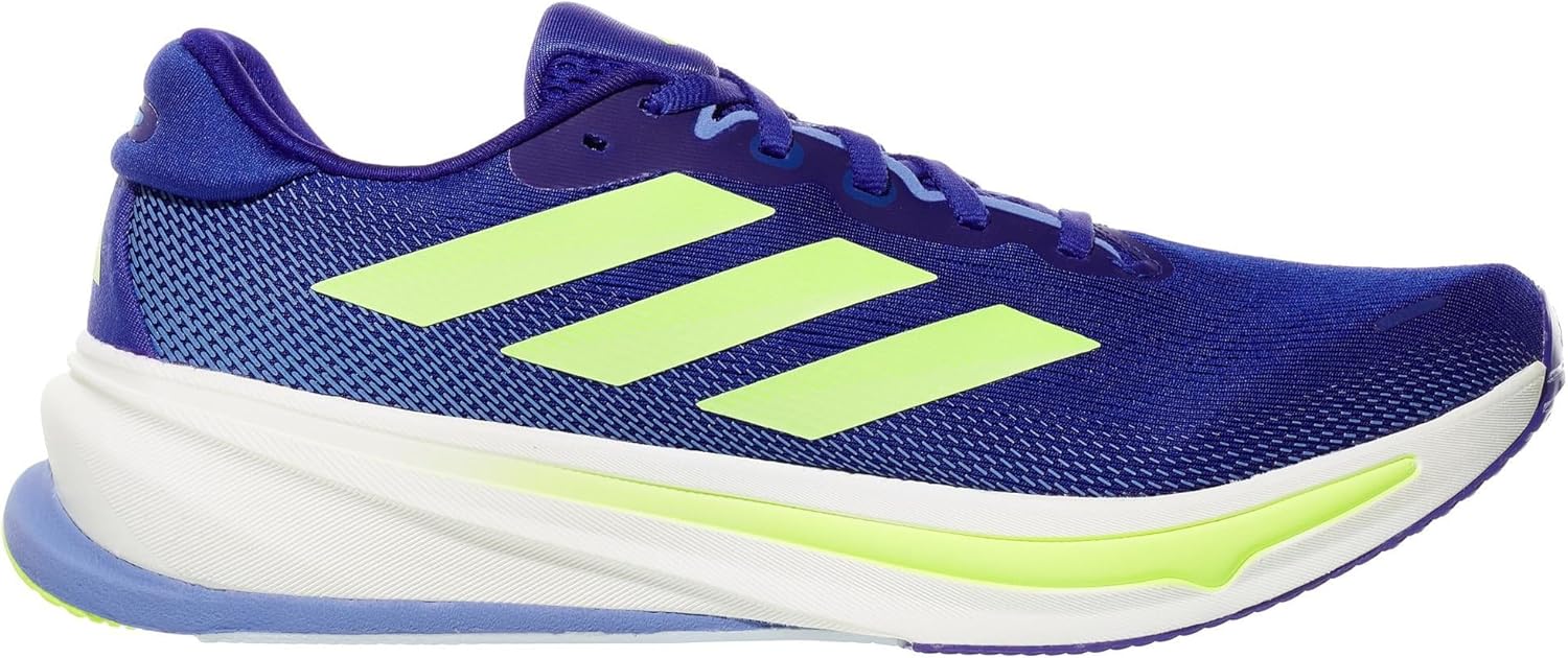 Мужские беговые кроссовки Adidas Supernova Rise 2, синий/желтый — фото 3