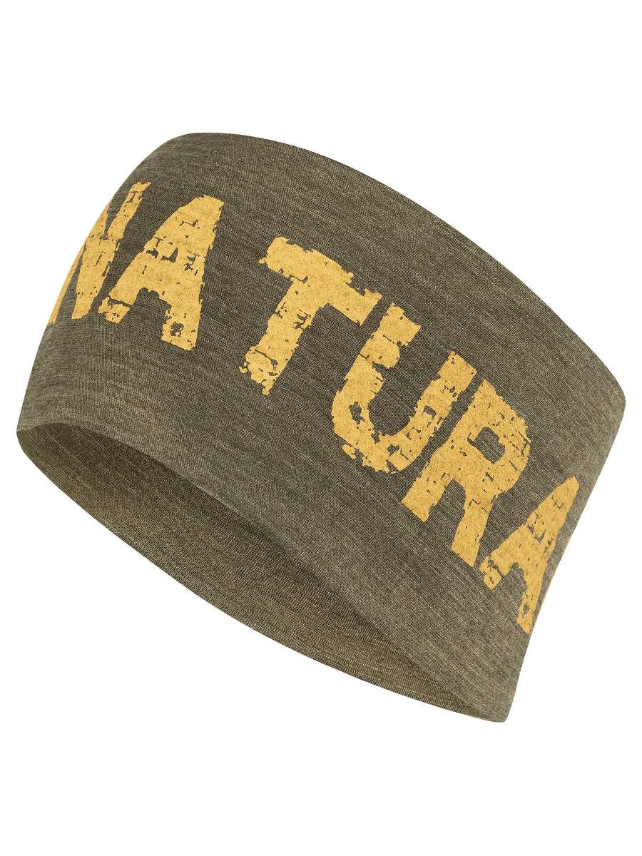 

Кепка super.natural Merino Stirnband, цвет graugrün