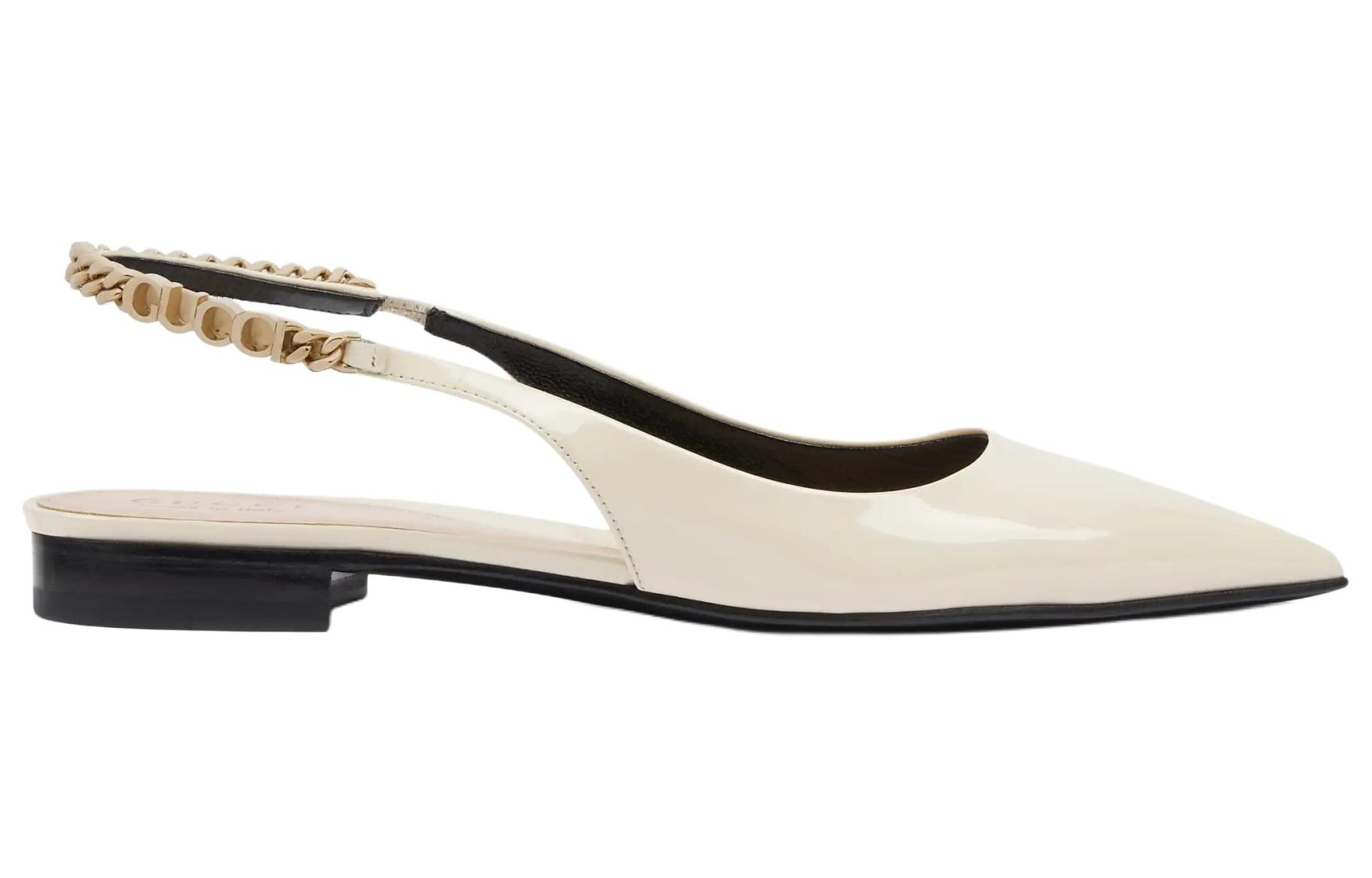 GUCCI Женские повседневные туфли Signoria 1,5 см белые — фото 3