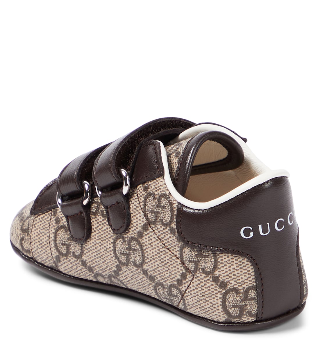 Кроссовки Baby Ace GG из ткани Gucci Kids, Beige-Ebo.Rb/Coc/Coc — фото 2