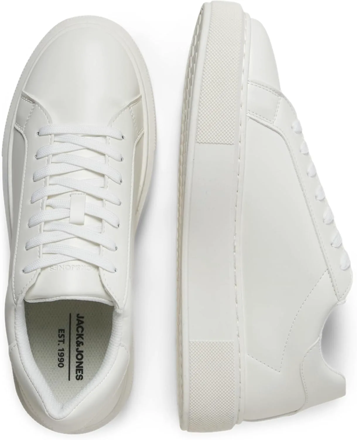 Мужские кроссовки JACK & JONES Jfwaspire Cupsole из ПУ, коллекция Noos, белый — фото 3