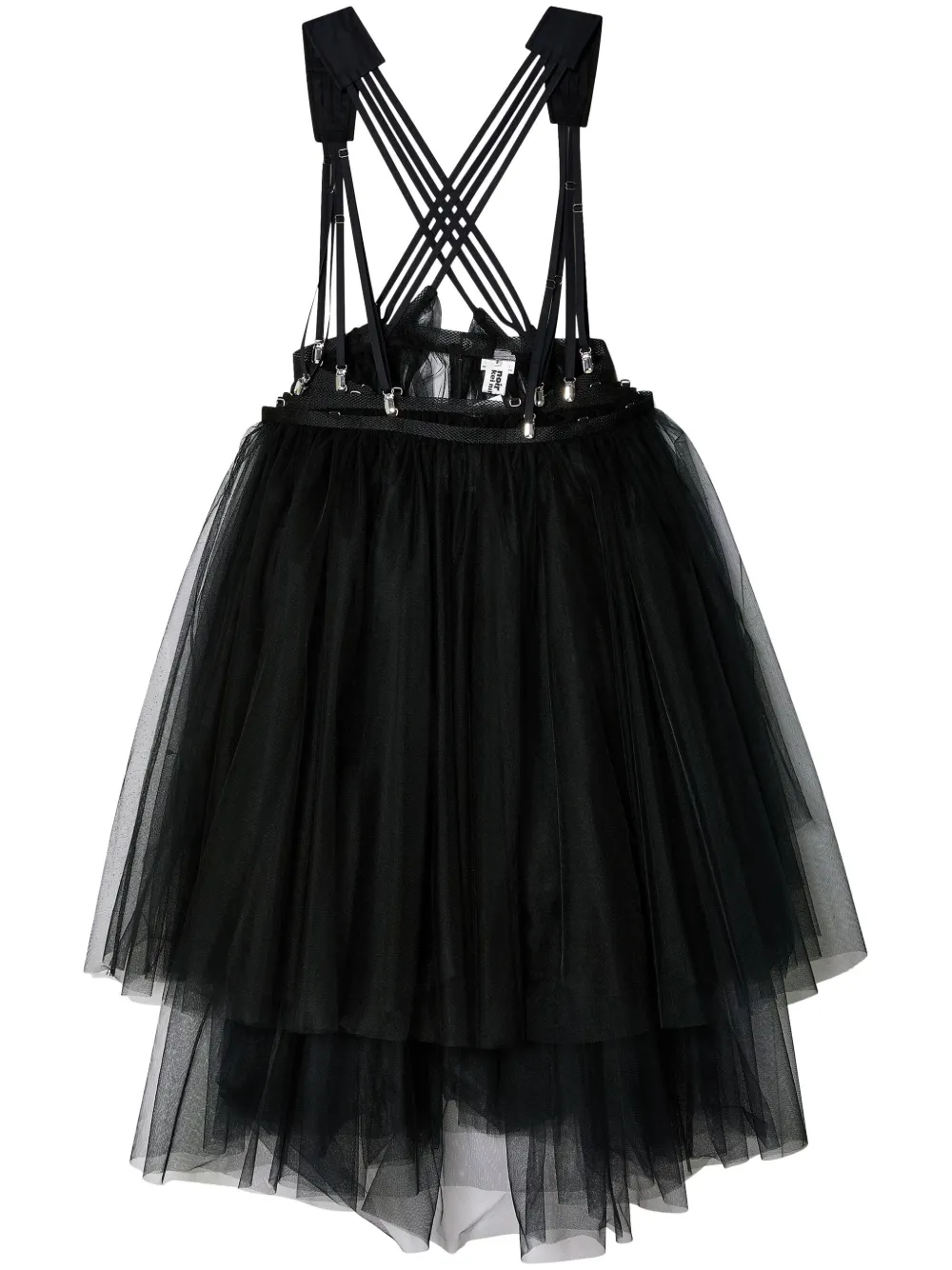 

Юбка из тюля с ремешками Noir Kei Ninomiya, черный