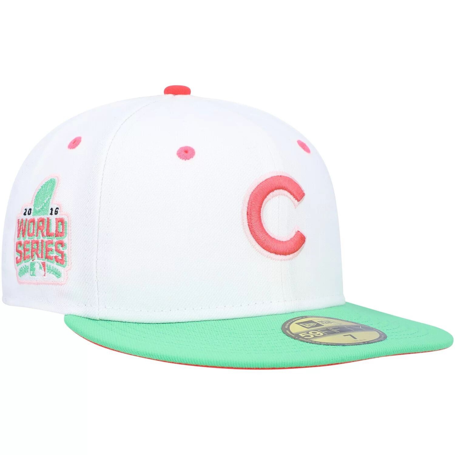 

Мужская облегающая шляпа New Era белого/зеленого цвета Chicago Cubs Watermelon Lolli 59FIFTY