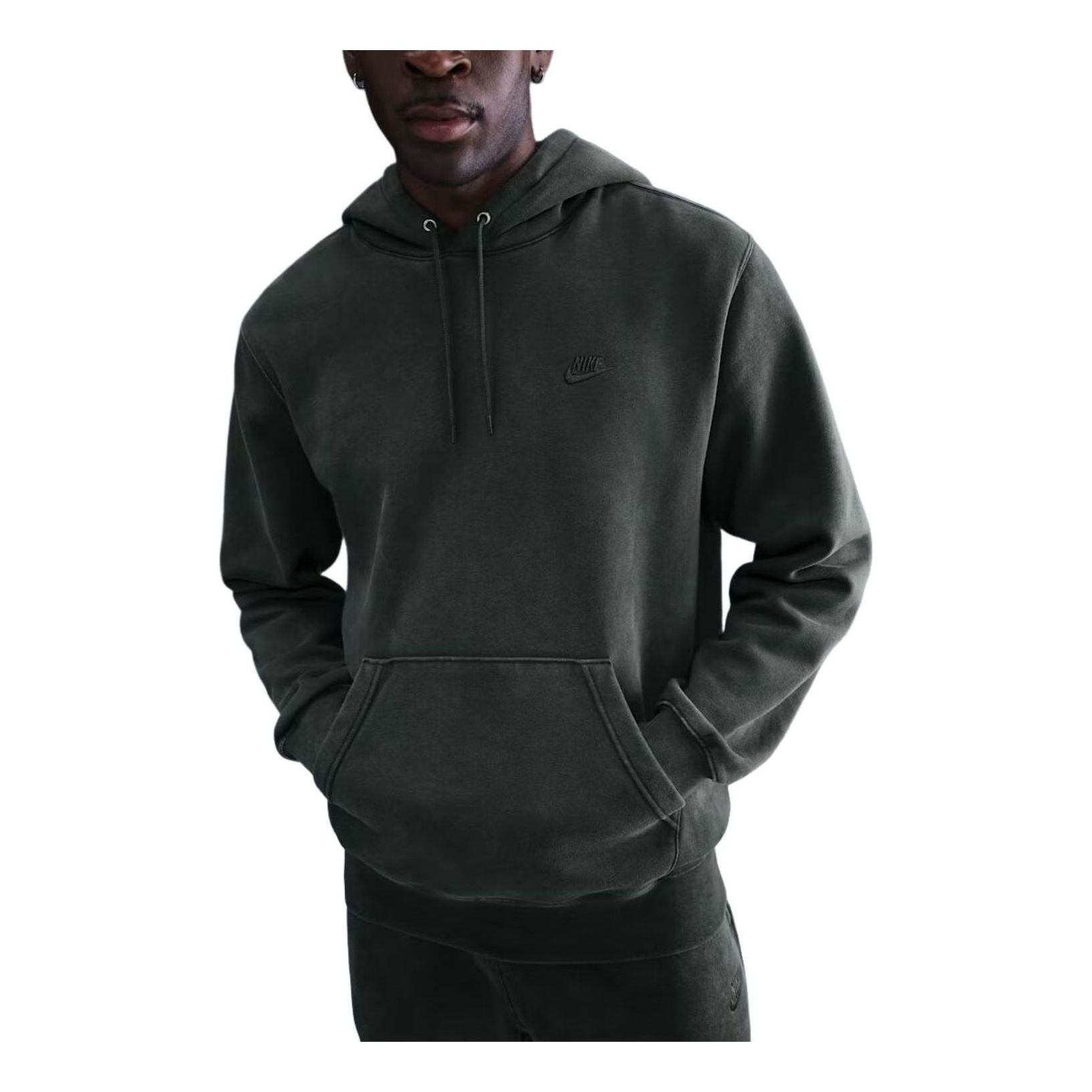 Худи Nike Sportswear Club из стираного флиса, цвет «Антрацит»