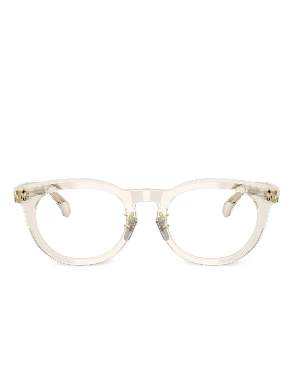 

Очки в круглой оправе с логотипом Moncler Eyewear, нейтральный