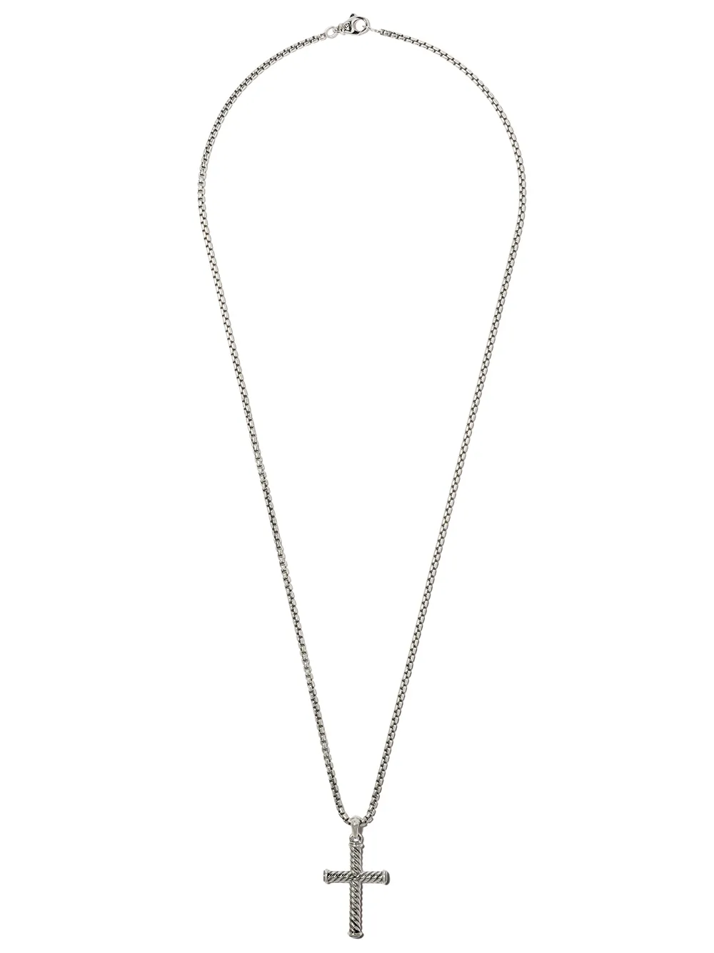 

Серебряная подвеска Cable Cross (35 мм) David Yurman, серебяный