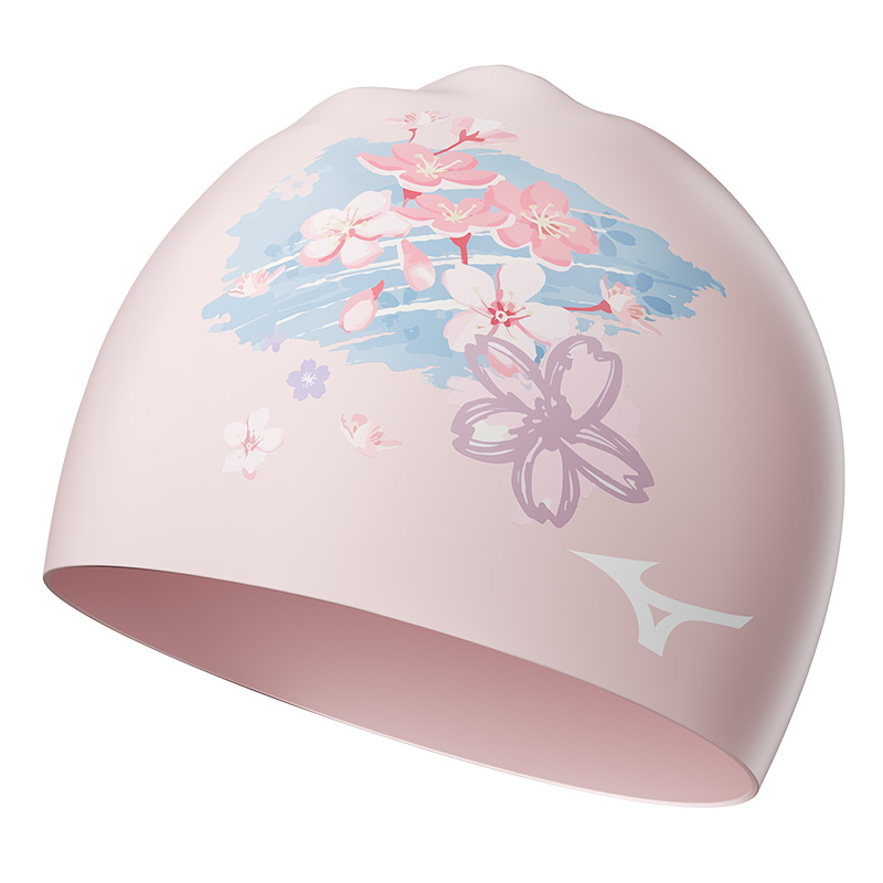 

Силиконовая плавательная шапочка для женщин Mizuno, фиолетовый