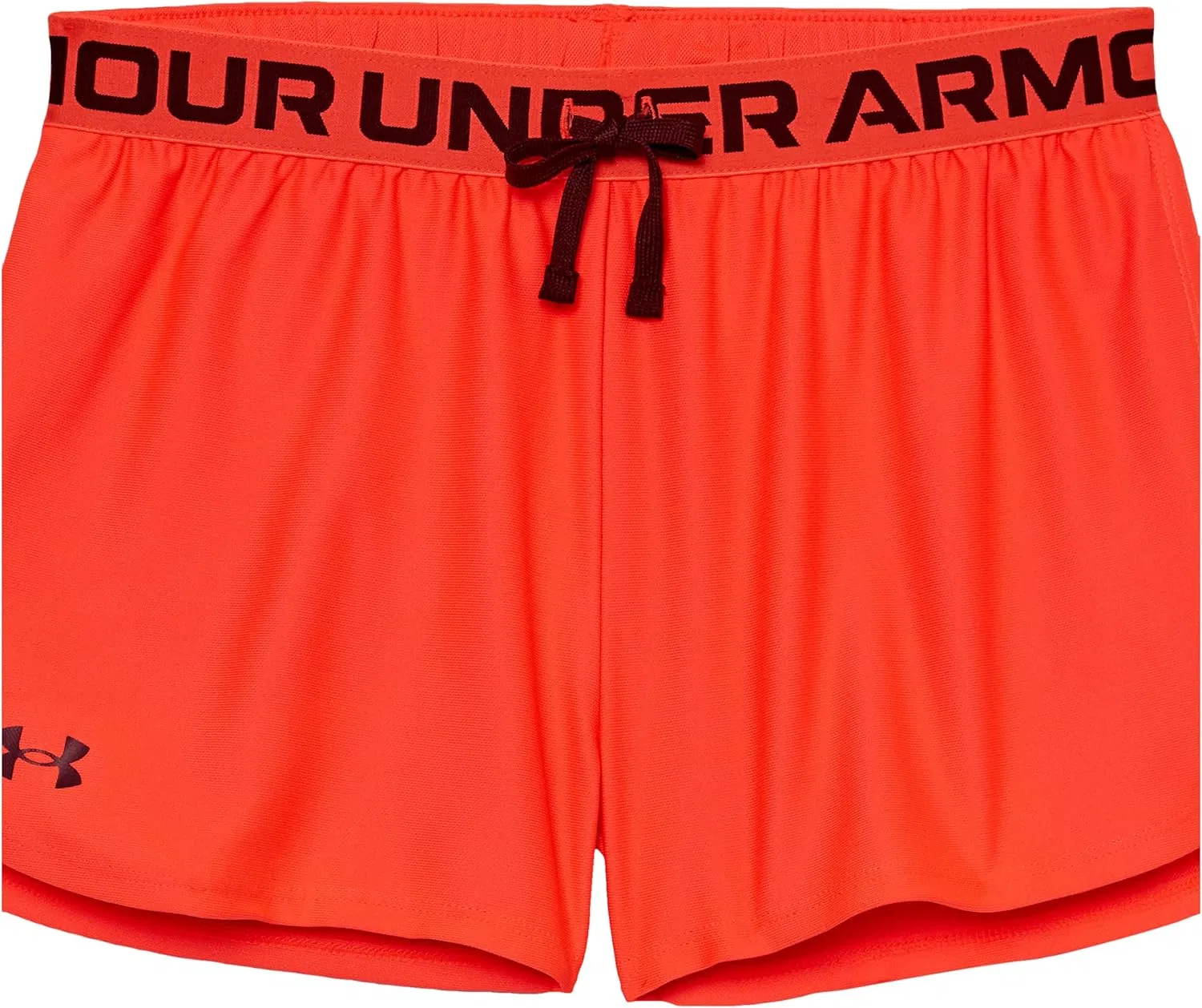 Шорты Under Armour Girls Play Up Solid Shorts, (628) Beta//Dark Maroon — фото 3