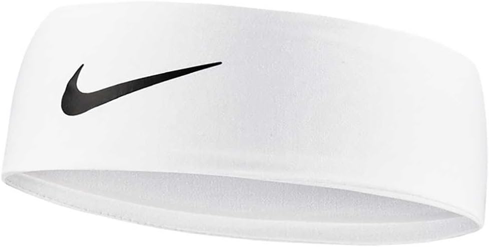 

Эластичная трикотажная повязка на голову с логотипом NIKE, White/Black
