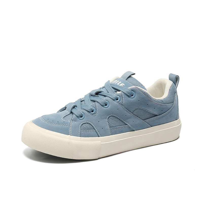 

Lin's Travels Антискользящие износостойкие низкие скейтерские кроссовки мужские синие, цвет Blue