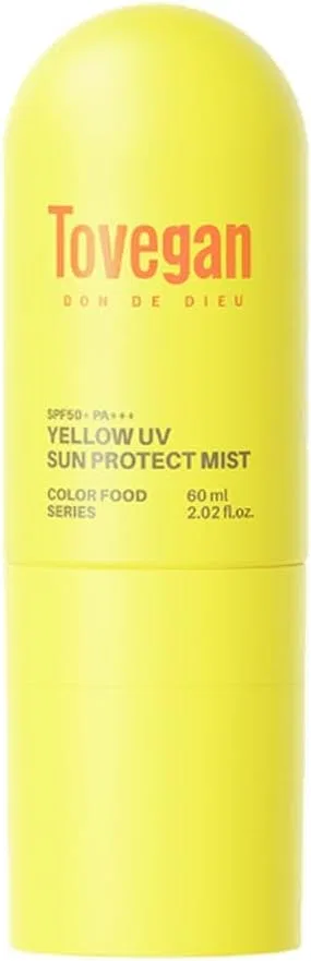 Солнцезащитный спрей Tovegan Yellow Sun Protection Mist SPF50+ PA+++, 60 мл