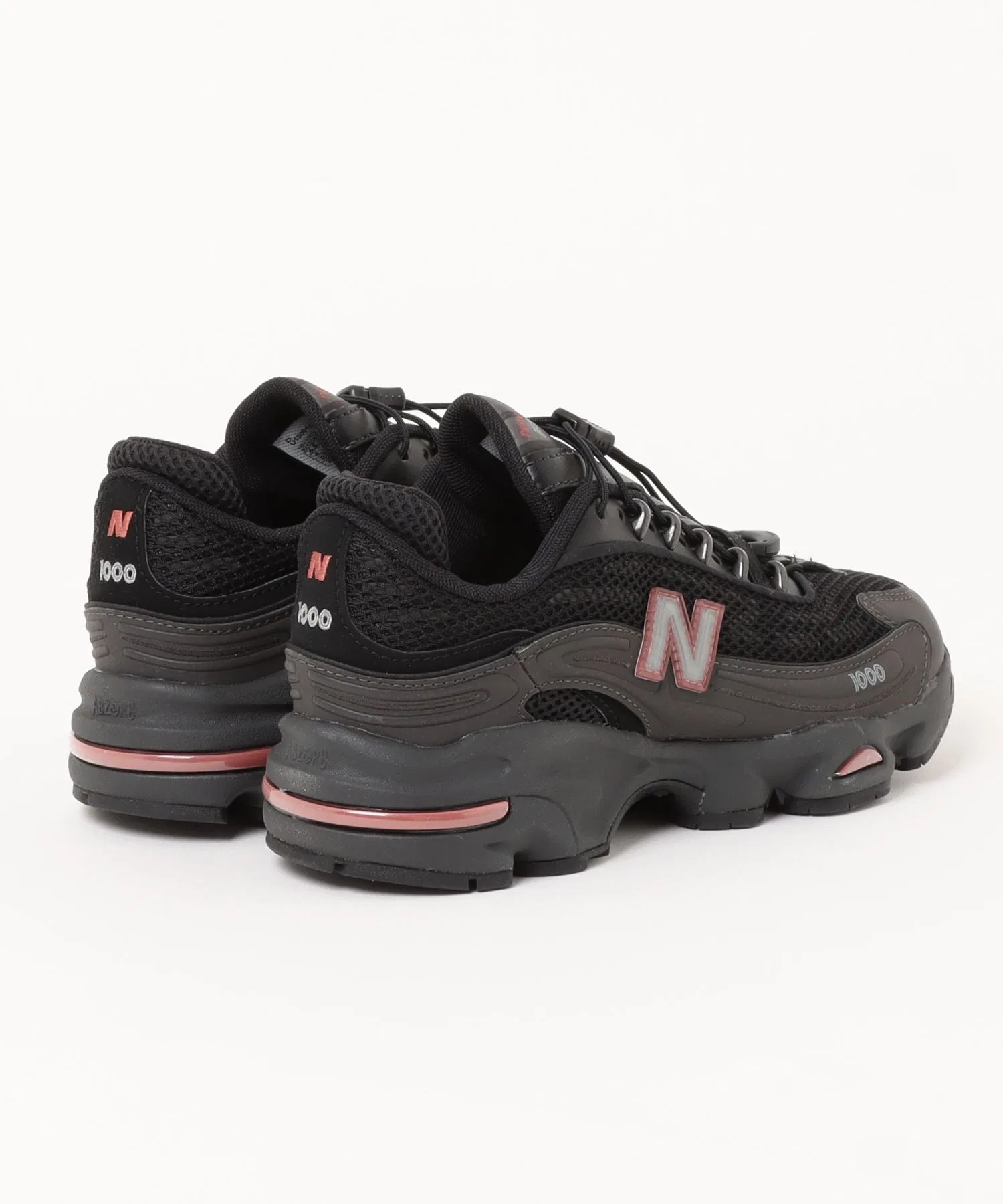 Мужские кроссовки New Balance U1000 с искусственной кожей чёрные — фото 2
