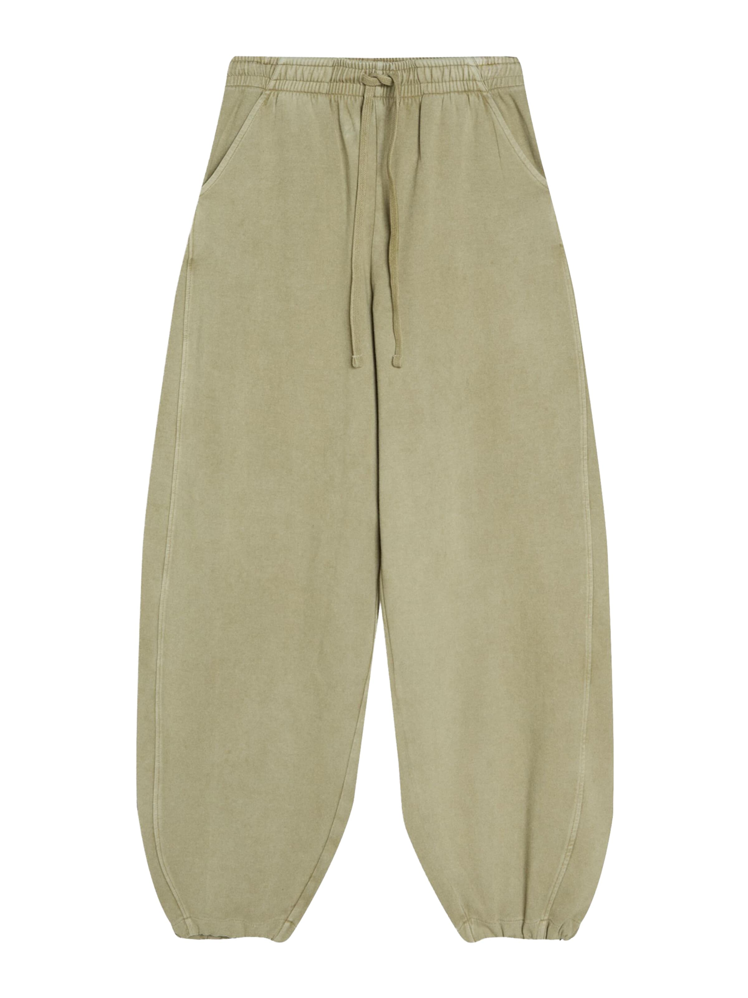 

Bershka Брюки Barrel цвета хаки