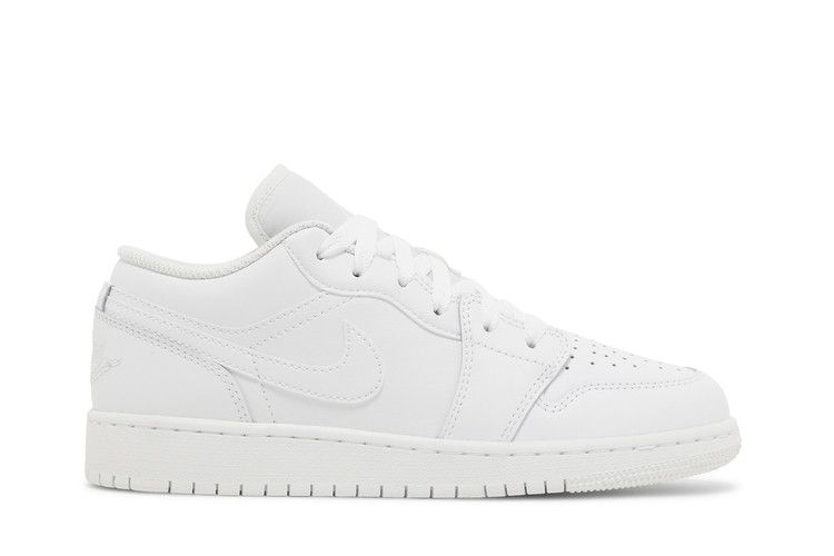 Кроссовки Air Jordan Air Jordan 1 Low GS 'Triple White' 2023, белый — фото 2