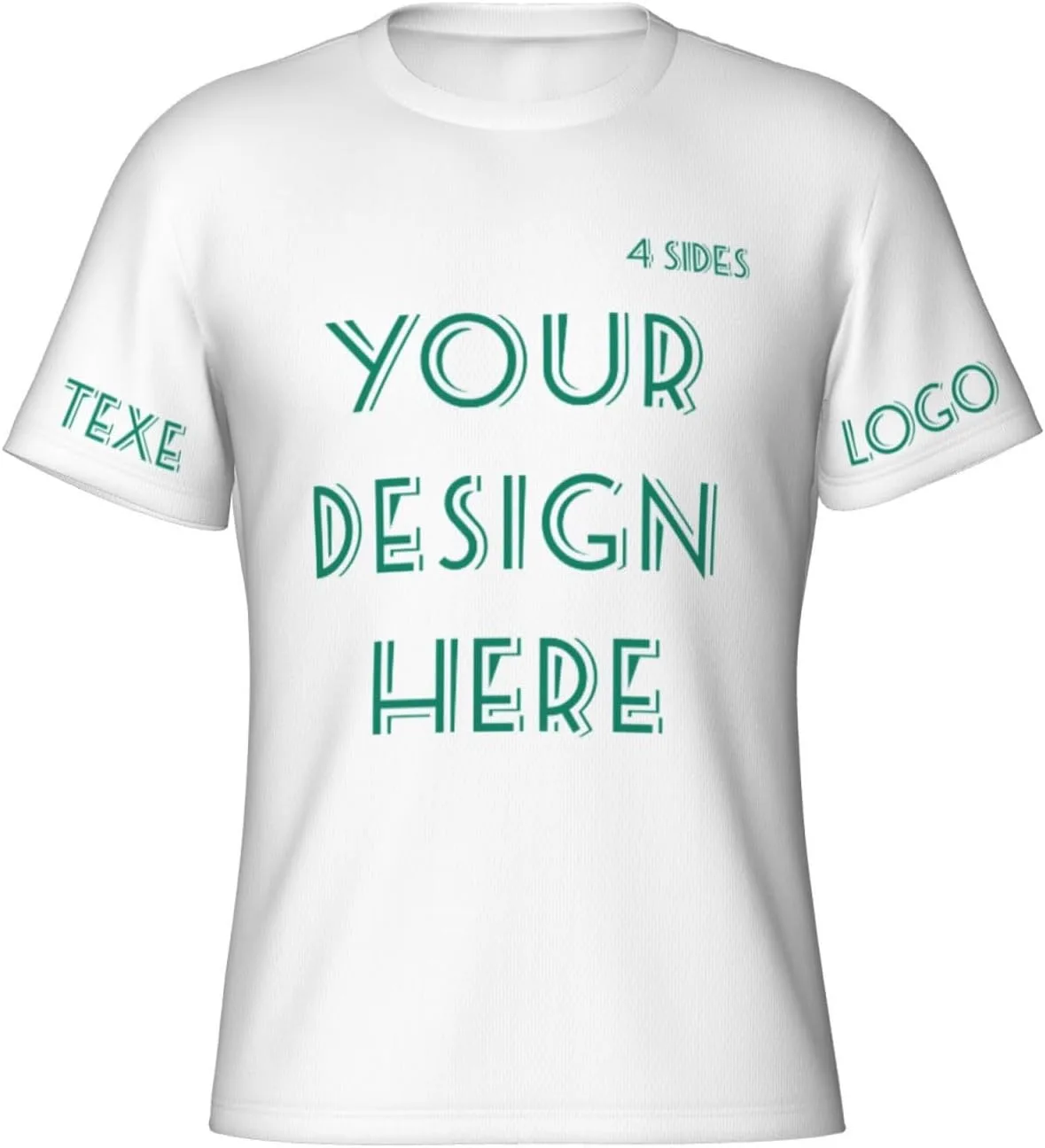 

Футболка Custom с принтом на 4 сторонах