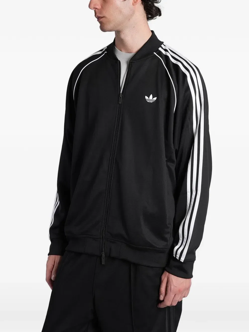 Спортивная куртка SST Adicolor Classics с вышитым логотипом Adidas, черный — фото 3