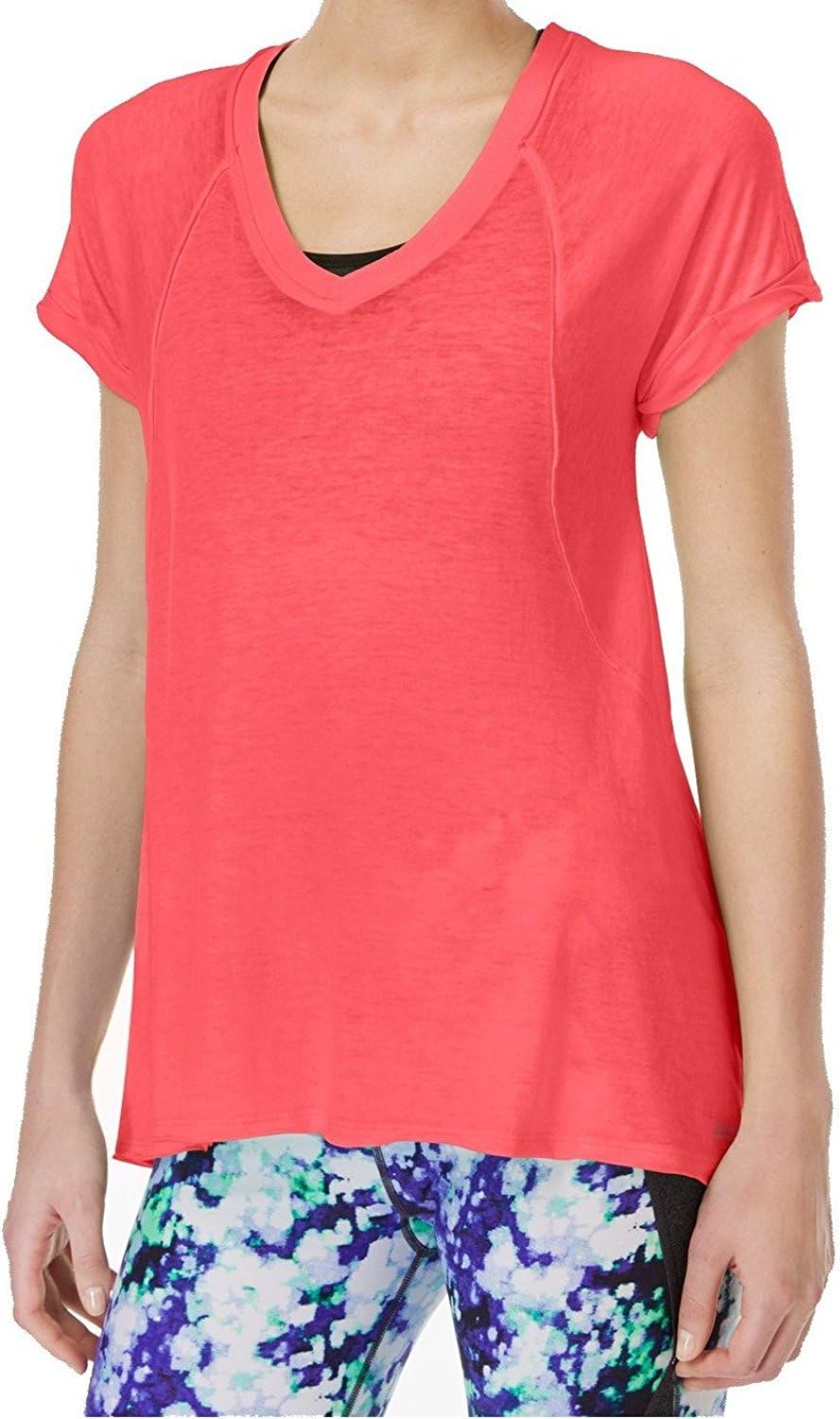 

Женская прозрачная туника с V-образным вырезом Calvin Klein Performance, Neon Calypso