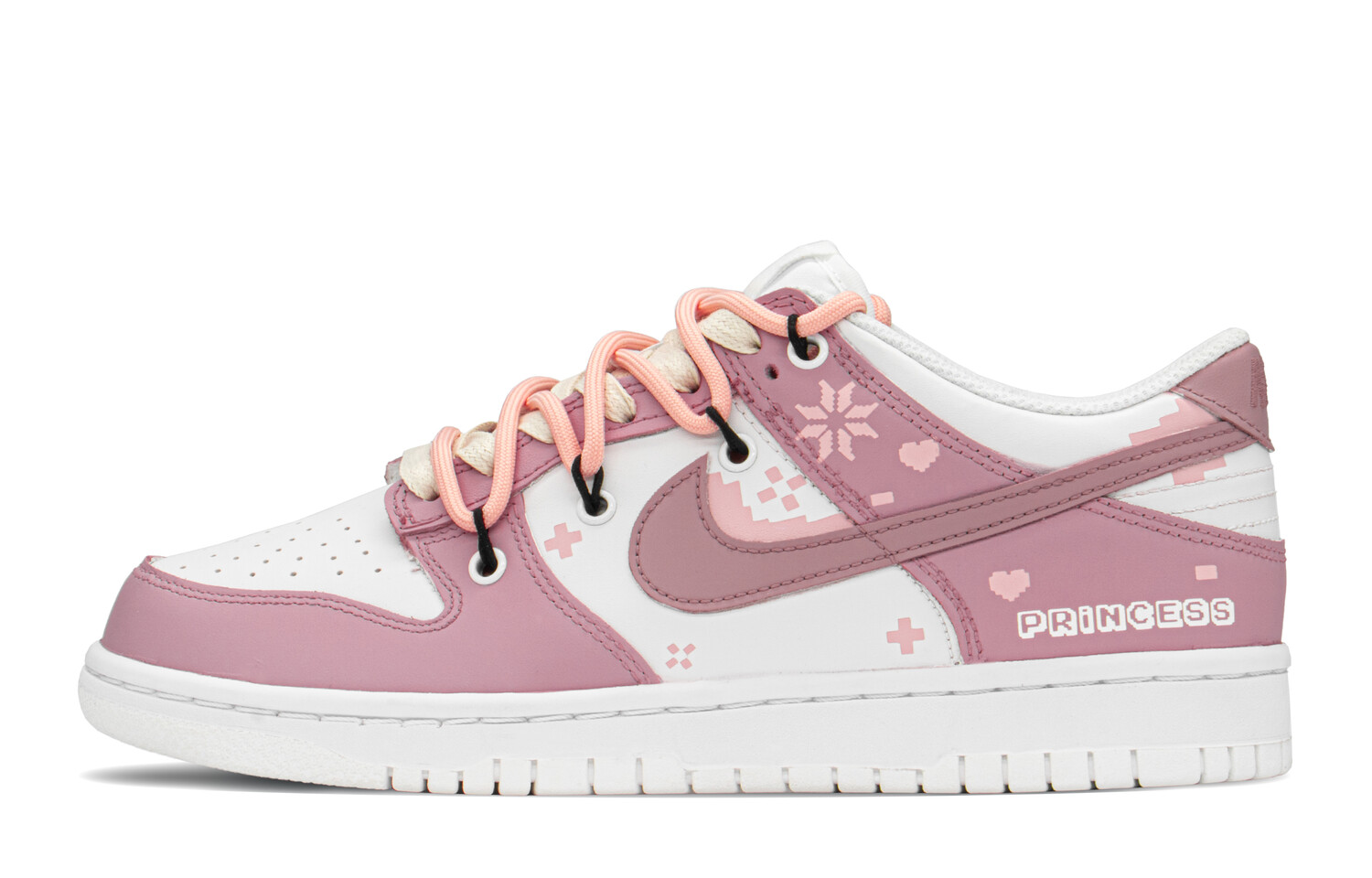 

Кроссовки Nike Dunk Skateboard Shoes Women's Low-Top Pink Beige