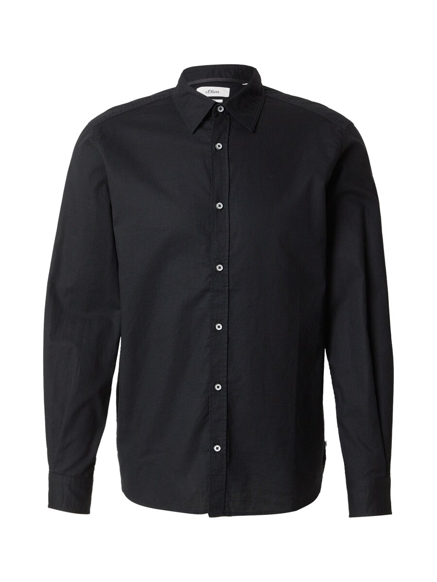 

Рубашка на пуговицах классического кроя s.Oliver, черный