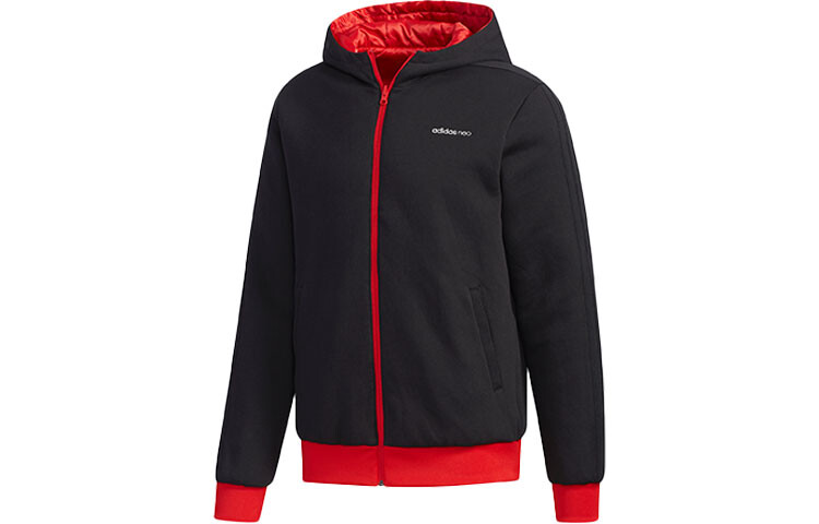 Стеганая куртка мужская светло-алая Adidas Neo, цвет Light Scarlet — фото 3
