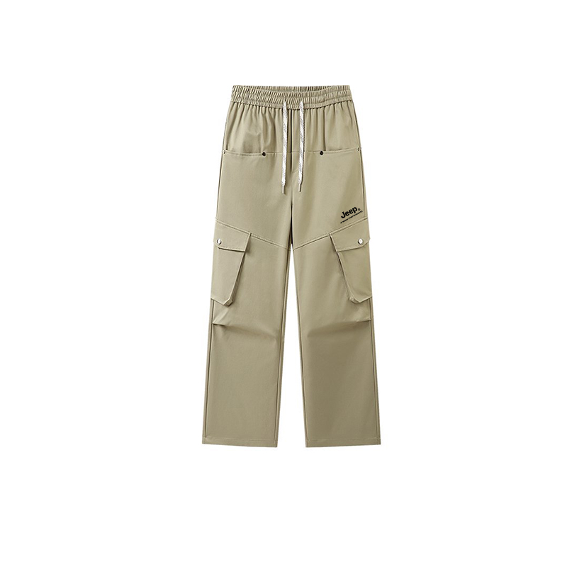 

Повседневные брюки Unisex Moderate Straight Fit Jeep, светло-army зеленый