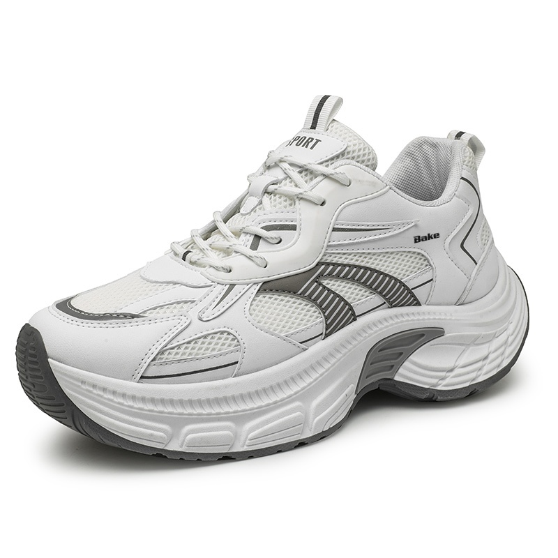 

BAKE Скользоустойчивые износостойкие дышащие массивные низкие кроссовки мужские - черные, цвет Black