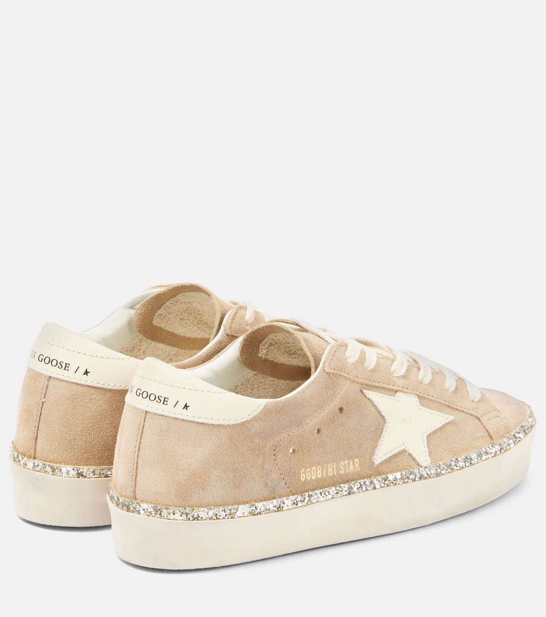 Hi Star замшевые кроссовки Golden Goose, Desert/Cream — фото 2