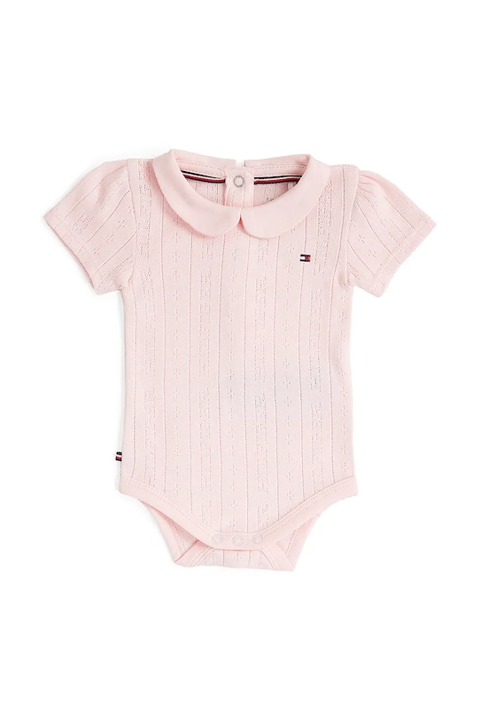 

Хлопковый боди для малышей Tommy Hilfiger, розовый