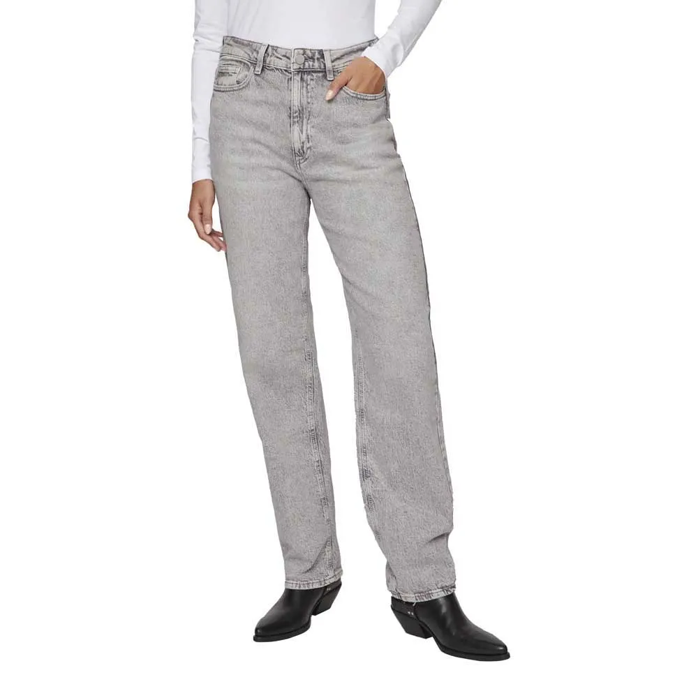 

Джинсы Vila Freya Jaf high waist, серый