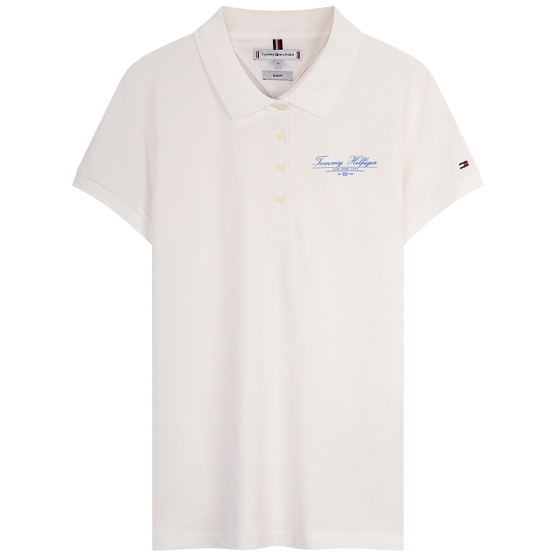 

Женская поло Tommy Hilfiger, белый