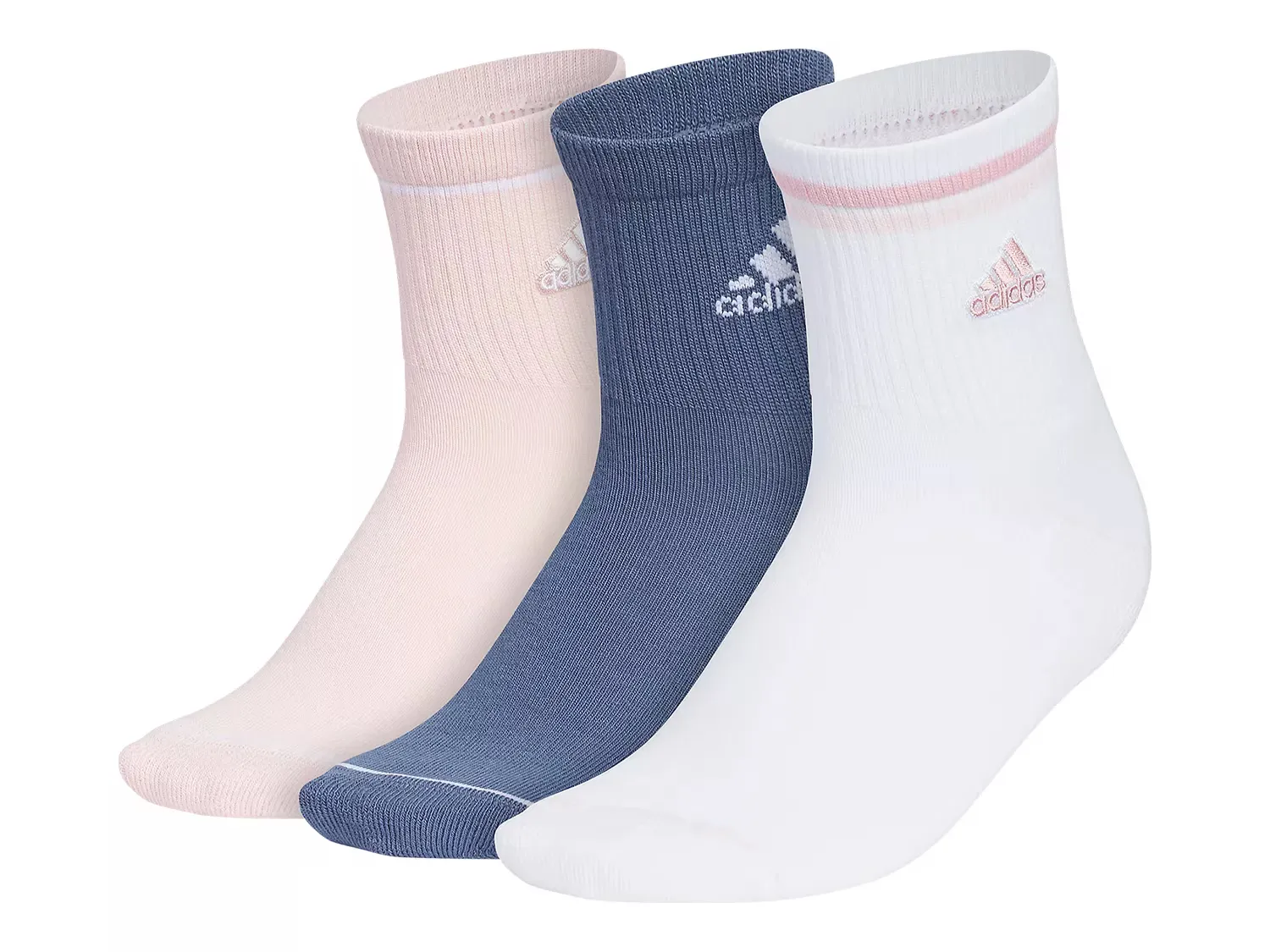 

Женские спортивные носки с амортизацией (3 пары) Adidas, Pink/Navy/White