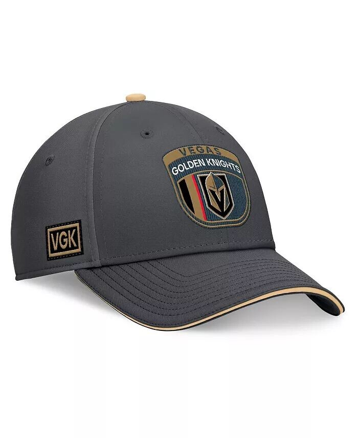 

Мужская угольная кепка Vegas Golden Knights для драфта НХЛ 2024 года Fanatics, серый